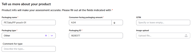Additional generic product detail fields